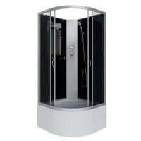 Душевая кабина 80x80 Niagara Classic NG-2507-14BK высокий поддон стекло тонированное Душевая кабина 80x80 Niagara Classic NG-2507-14BK высокий поддон стекло тонированное