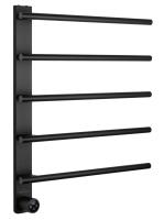 Полотенцесушитель электрический Wonzon & Woghand Nürnberg WW-AL345-MB подвесной черный матовый