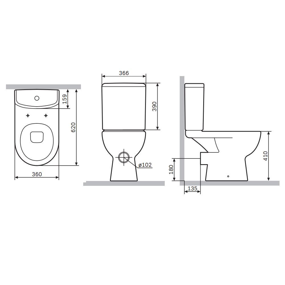 Унитаз-компакт FlashClean с сиденьем микролифт AM.PM Sunny C85C8600SC Унитаз-компакт FlashClean с сиденьем микролифт AM.PM Sunny C85C8600SC