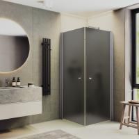Душевой угол на монопетлях  MaybahGlass   MGY-1295-5 стекло графит матовое Душевой угол на монопетлях  MaybahGlass   MGY-1295-5 стекло графит матовое