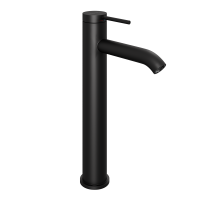 Смеситель для раковины Abelsberg Fluida ERF22003CH вулканический черный матовый