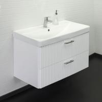 Тумба с раковиной Comforty Ангара 90 см 00-00017872 подвесная белая