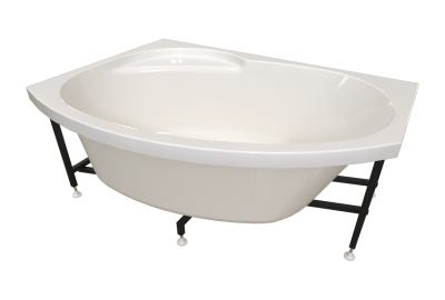 Ванна акриловая Radomir Монти 150x105 L 2-01-0-1-1-213 белая угловая с каркасом