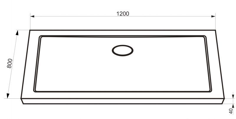 Поддон 120х80х4 Bravat Type-S1 P1812A Поддон 120х80х4 Bravat Type-S1 P1812A