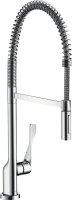 Смеситель для кухни Axor Citterio Semi-Pro 39840000 хром с гибким изливом Смеситель для кухни Axor Citterio Semi-Pro 39840000 хром с гибким изливом