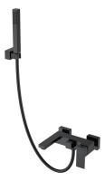 Смеситель для ванны с душем Boheme Qubic 473-B Matt Black Смеситель для ванны с душем Boheme Qubic 473-B Matt Black