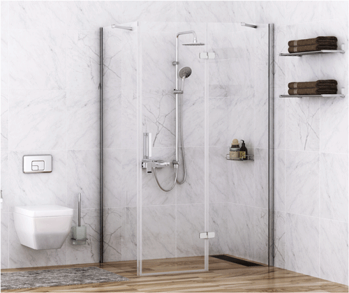 Душевой уголок WasserKRAFT Aller 120x200x80 10H06RWHITE профиль белый с хромом