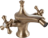 Смеситель с донным клапаном Caprigo Monarch 41-030-vot для биде бронза глянцевая