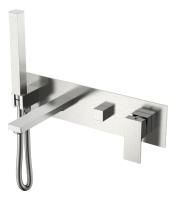Смеситель для ванны встроенный Boheme Qubic 474-2-NB Brushed Nickel Смеситель для ванны встроенный Boheme Qubic 474-2-NB Brushed Nickel