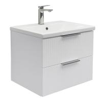 Тумба с раковиной Comforty Лима 60 см 00-00019210 подвесная белая