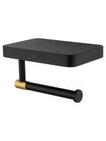 Держатель для туалетной бумаги Wonzon & Woghand Majestic WW-9226 черный;золото глянцевый