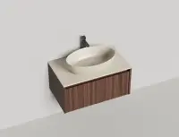 Тумба под раковину Salini Domino 80 см 27D208 подвесная любой RAL