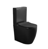 Унитаз-компакт безободковый Cerutti SPA ORLTER MB черный матовый Унитаз-компакт безободковый Cerutti SPA ORLTER MB черный матовый