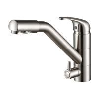 Смеситель с подключением фильтра для питьевой воды Paulmark HESSEN He213017-NI никель Смеситель с подключением фильтра для питьевой воды Paulmark HESSEN He213017-NI никель