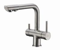 Смеситель для мойки с дополнительным изливом для фильтра WasserKRAFT A8027 никель матовый