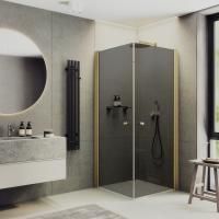 Душевой угол на монопетлях  MaybahGlass   MGY-1296-3 стекло графит Душевой угол на монопетлях  MaybahGlass   MGY-1296-3 стекло графит