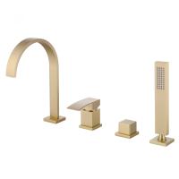 Смеситель  ABBER Wasserfall AF8613G золото матовое Смеситель  ABBER Wasserfall AF8613G золото матовое