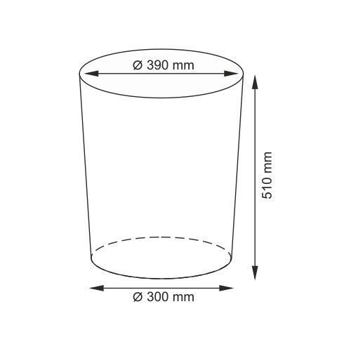 Плетеная корзина для белья с крышкой 39х39х51 WasserKRAFT Еlbe WB-740-M