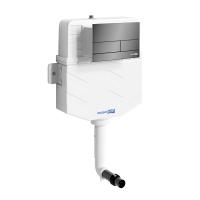 Смывной бачок скрытого монтажа WasserKRAFT Aller 10TLT.031.ME.PB04 с кнопкой смыва черная