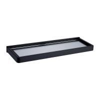 Полка стеклянная 40x14x3 см ABBER Westen AA1759B черный матовый Полка стеклянная 40x14x3 см ABBER Westen AA1759B черный матовый