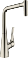 Смеситель для кухни Hansgrohe Metris M71 14780800 сталь Смеситель для кухни Hansgrohe Metris M71 14780800 сталь