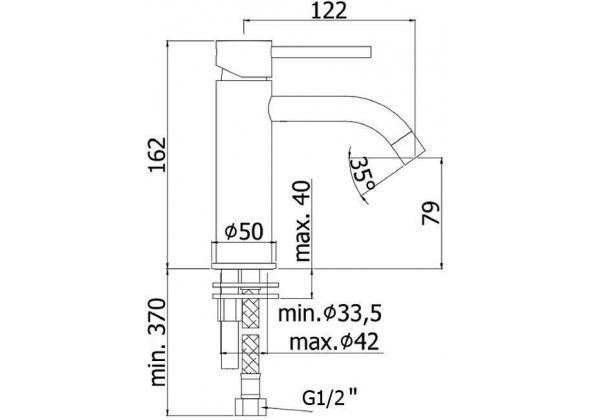 Смеситель для раковины Paffoni Light LIG071NO черный Смеситель для раковины Paffoni Light LIG071NO черный