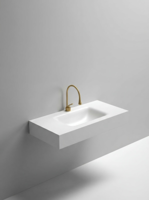 Раковина подвесная Sapbox SB-RW100M068 100 см белая матовая