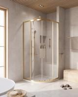 Душевой уголок 100x100 см Cezares RELAX 304 RELAX-304-R-2-100-C-BORO золото матовое Душевой уголок 100x100 см Cezares RELAX 304 RELAX-304-R-2-100-C-BORO золото матовое