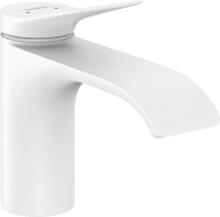Смеситель для раковины Hansgrohe Vivenis 80 75012700 матовый белый Смеситель для раковины Hansgrohe Vivenis 80 75012700 матовый белый