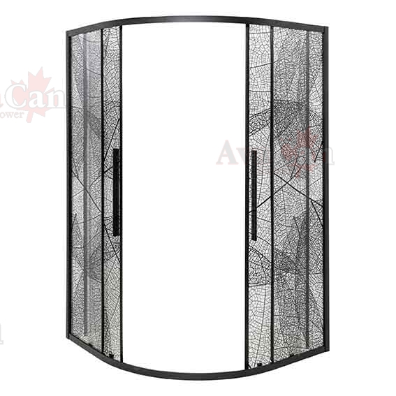 Душевой уголок AvaCan 90x195x90 HB90 профиль черный