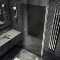 Душевая дверь на монопетле 80x198 см MaybahGlass  MGD-807-5 стекло графит матовый Душевая дверь на монопетле 80x198 см MaybahGlass  MGD-807-5 стекло графит матовый