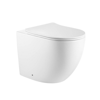 Унитаз Abber Bequem AC1111TMW приставной безободковый с микролифтом