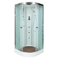 Душевая кабина с гидромассажем 80x80 см AvaCan  EM1580GM с узором Душевая кабина с гидромассажем 80x80 см AvaCan  EM1580GM с узором