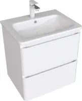 Тумба под раковину Aquanet Эмбер 55 см 00330465 подвесная белая матовая