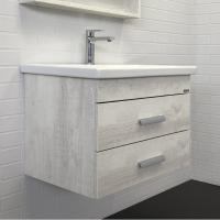 Тумба с раковиной Comforty Никосия 70 см 00-00005792 подвесная дуб белый