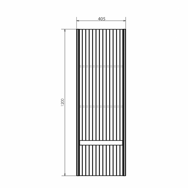 Пенал Comforty Марсель 40x120 см 00-00012273 подвесной белый