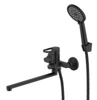 Смеситель для ванны с душевой лейкой Voda Harbor HR31B черный матовый