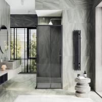 Душевой угол раздвижной  MaybahGlass   MGY-1328-6 стекло графит Душевой угол раздвижной  MaybahGlass   MGY-1328-6 стекло графит
