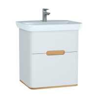 Шкаф с раковиной 49х65х69 см VitrA Sento 60822 матовый белый Шкаф с раковиной 49х65х69 см VitrA Sento 60822 матовый белый