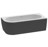Акриловая ванна угловая 179x79 см Cezares SLIM SLIM CORNER-180-80-60-R-NERO-SET черный матовый Акриловая ванна угловая 179x79 см Cezares SLIM SLIM CORNER-180-80-60-R-NERO-SET черный матовый