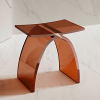 Стульчик для ванной прозрачный 43x23,5x43 см ABBER Kristall At1739opal коричневый Стульчик для ванной прозрачный 43x23,5x43 см ABBER Kristall At1739opal коричневый