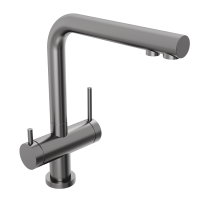 Смеситель для кухонной мойки Abelsberg Pura UVF70929GM космическая сталь брашированный