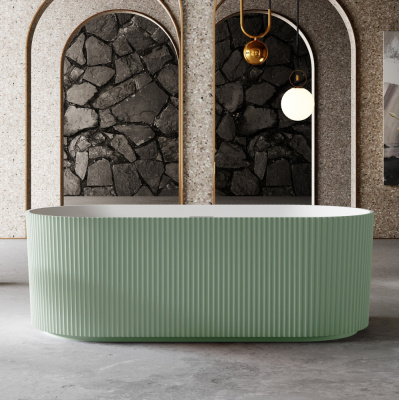 Ванна из искусственного камня Abber 170x75 см AS9601MCG