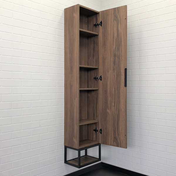 Пенал Comforty Порто 35x170 см 00-00009982 подвесной дуб темно-коричневый