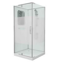 Душевая кабина без крыши 90x90 GROSSMAN Classic GR171QR стекло матовое профиль хром Душевая кабина без крыши 90x90 GROSSMAN Classic GR171QR стекло матовое профиль хром