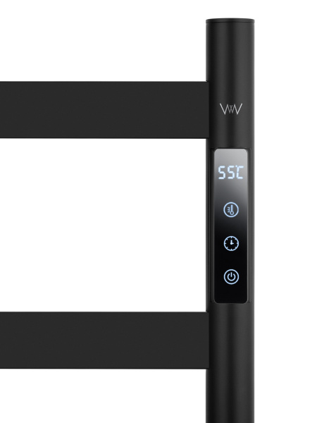 Полотенцесушитель электрический Wonzon & Woghand Essen WW-A407-MB напольный черный матовый