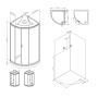 Душевая кабина 90x90 см без гидромассажа AM.PM X-Joy W88C-401-090WT Душевая кабина 90x90 см без гидромассажа AM.PM X-Joy W88C-401-090WT