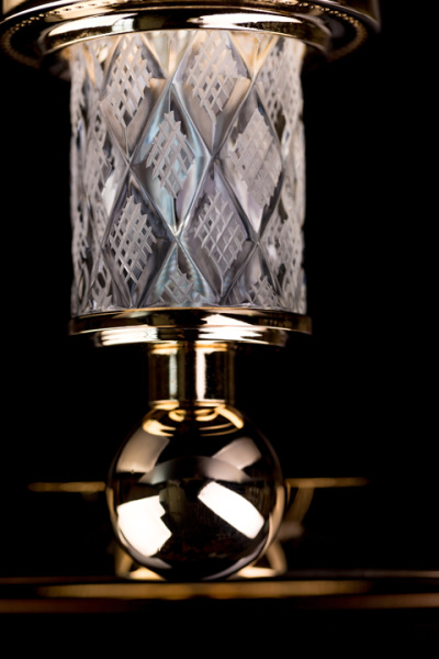 Стакан для зубных щеток Boheme Murano Cristal 10904-CRST-G золото глянцевое