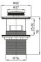 Донный клапан  BelBagno  BB-PCU-06-CRM хром Донный клапан  BelBagno  BB-PCU-06-CRM хром