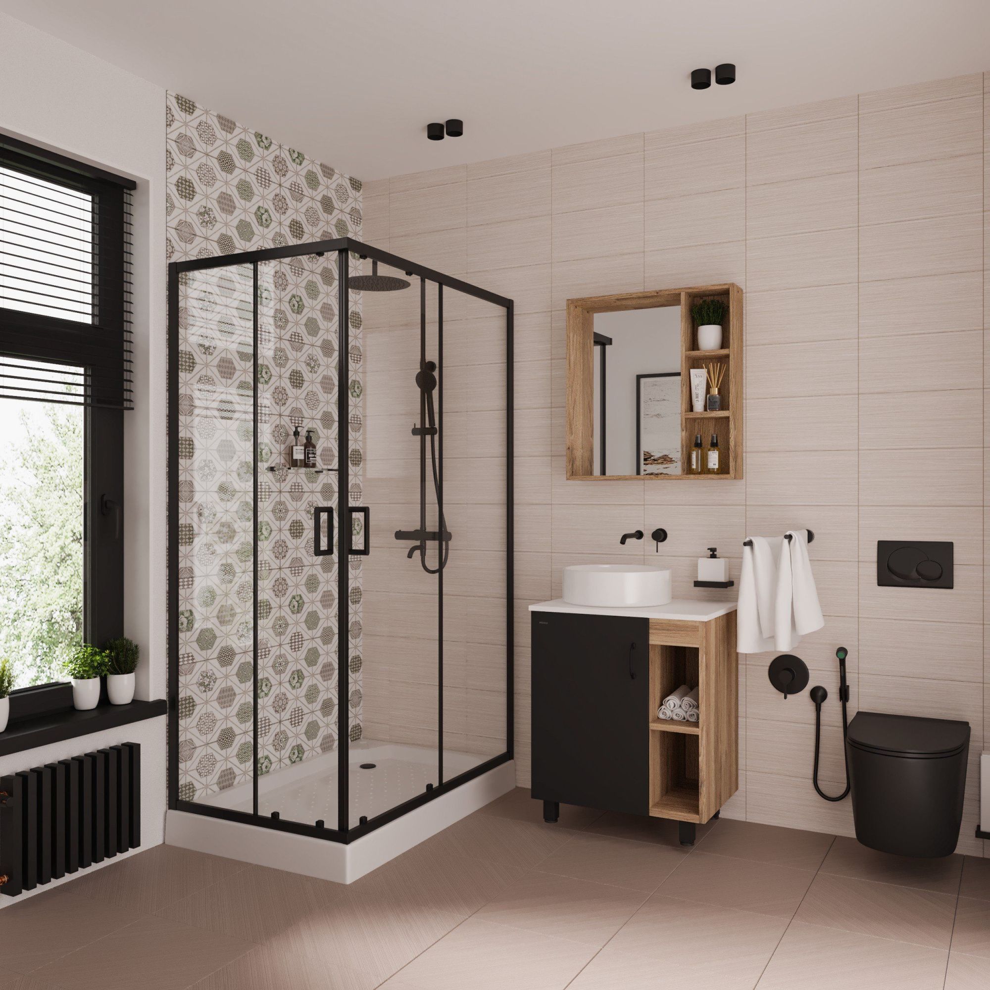 Душевое ограждение NIAGARA Nova NG-6810-08 BLACK (120*80*190) прямоугольник, двери раздвижные Душевое ограждение NIAGARA Nova NG-6810-08 BLACK (120*80*190) прямоугольник, двери раздвижные